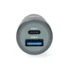 Nedis CCH1C1A48W szivargyújtós autós töltő, 48 W | 1,5 / 2,0 / 3,0 A, USB-A / USB-C, automatikus feszültségválasztás