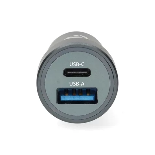 Nedis CCH1C1A48W szivargyújtós autós töltő, 48 W | 1,5 / 2,0 / 3,0 A, USB-A / USB-C, automatikus feszültségválasztás