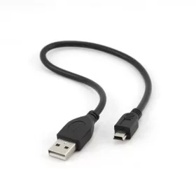   Gembird USB-A 2.0 -> USB-B 2.0 mini 5pin M/M adatkábel 0.3m fekete