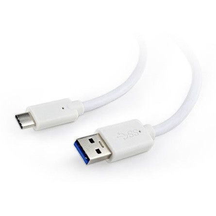 Gembird USB-A 3.0 -> USB-C 3.2 Gen1 M/M adatkábel 0.5m fehér