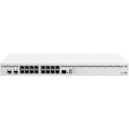 MikroTik CCR2004-16G-2S+ CLOUD CORE ROUTER 4x1.7GHZ 128MB NAND 2x 10GE SFP+ 16x 1GE PORTS 2x AC INPUTS L6