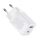 BASEUS SUPER SI PRO hálózati töltő USB+Type-C aljzat 30W, PD gyorstöltő 3.0, FEHÉR
