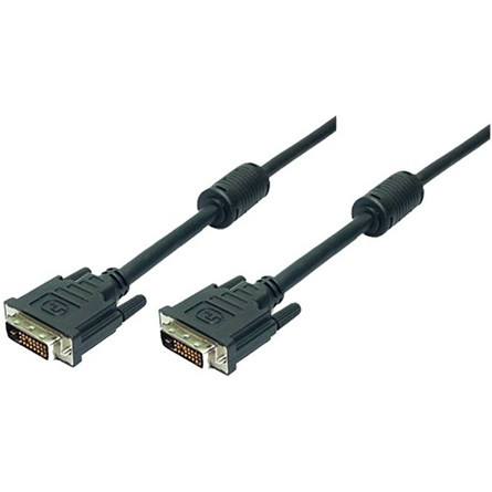 LogiLink DVI-D -> DVI-D M/M video kábel 3m fekete 2 ferrit