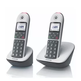   MOTOROLA CD5012 telefon készülék (vezeték nélküli, 2 kézibeszélő, kijelző, DECT) FEHÉR