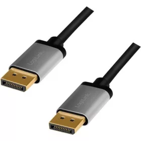   LogiLink DisplayPort 1.2 -> DisplayPort 1.2 M/M video kábel 3m fekete-szürke