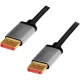 LogiLink DisplayPort 1.4 -> DisplayPort 1.4 M/M video kábel 1m fekete-szürke
