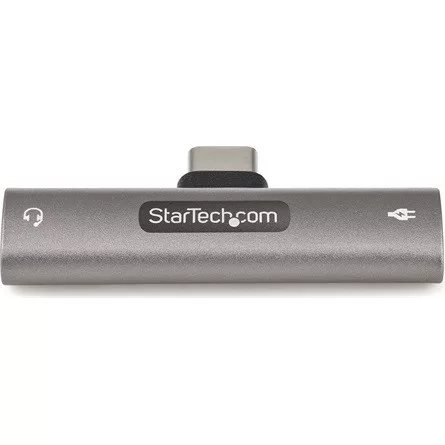 StarTech USB-C -> USB-C Jack stereo 3,5mm M/F adapter szürke