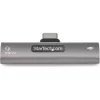StarTech USB-C -> 2db USB-C M/F adapter szürke Audio & Charge 60W