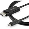StarTech USB-C / Thunderbolt -> DisplayPort 1.4 M/M video kábel 1m fekete HBR3/HDR/DSC