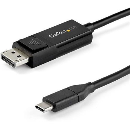 StarTech USB-C / Thunderbolt -> DisplayPort 1.4 M/M video kábel 2m fekete HBR3/HDR/DSC