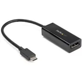   StarTech CDP2DP14B USB-C / Thunderbolt -> DisplayPort 1.4 M/F adapter 0.2m fekete