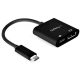 StarTech USB-C / Thunderbolt -> DisplayPort 1.4 USB-C PD M/F adapter 0.2m fekete 60W PD