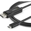 StarTech USB-C / Thunderbolt -> DisplayPort 1.2 M/M video kábel 1m fekete HBR2/HDR