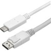 StarTech USB-C -> DisplayPort 1.2 M/M video kábel 1m fehér DP Alt Mode