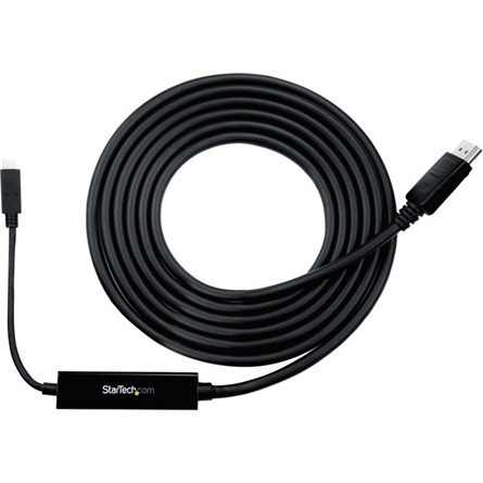 StarTech USB-C -> DisplayPort 1.2 video kábel 3m fekete DP Alt Mode