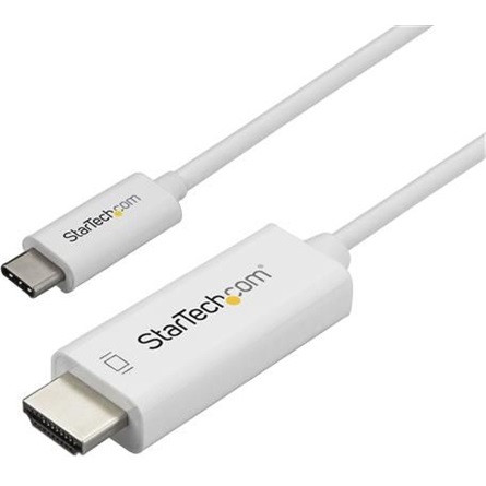 StarTech USB-C / Thunderbolt -> HDMI 2.0 M/M video kábel 1m fehér DP Alt Mode HBR2