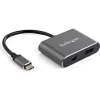 StarTech USB-C -> Mini DisplayPort 1.2 HDMI 2.0 M/F adapter 0.15m szürke