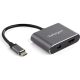 StarTech USB-C -> Mini DisplayPort 1.2 HDMI 2.0 M/F adapter 0.15m szürke