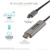 StarTech USB-C / Thunderbolt -> HDMI 2.0 M/M video kábel 1m fekete DP 1.4 Alt Mode HBR3