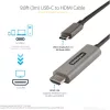 StarTech USB-C / Thunderbolt -> HDMI 2.0 M/M video kábel 3m fekete DP 1.4 Alt Mode HBR3