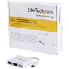 StarTech Multiport USB-C / Thunderbolt -> HDMI 1.4 USB-C USB-A 3.0 M/F adapter 0.1m fehér PD 60W, DP Alt Mode