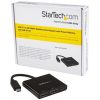 StarTech USB-C / Thunderbolt -> HDMI 1.4 USB-C USB-A 3.0 M/F adapter 0.1m fekete PD 60W; 