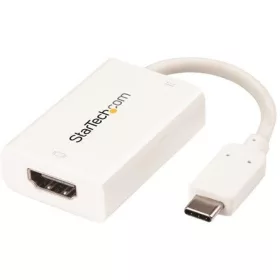   StarTech USB-C / Thunderbolt -> HDMI 2.0 M/F adapter 0.1m fehér DP Alt Mode