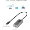 StarTech USB-C / Thunderbolt -> Mini DisplayPort 1.2 M/F adapter 0.3m szürke