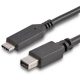 StarTech USB-C / Thunderbolt -> Mini DisplayPort 1.2 M/M video kábel 1.8m fekete