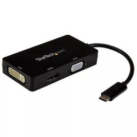   StarTech USB-C / Thunderbolt -> VGA DVI-I HDMI adapter 0.15m fekete DP Alt Mode