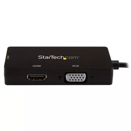 StarTech USB-C / Thunderbolt -> VGA DVI-I HDMI adapter 0.15m fekete DP Alt Mode