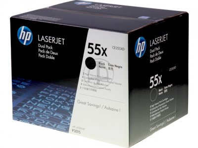 HP LaserJet 55XD 2 darabos nagy kapacitású fekete tonerkazetták