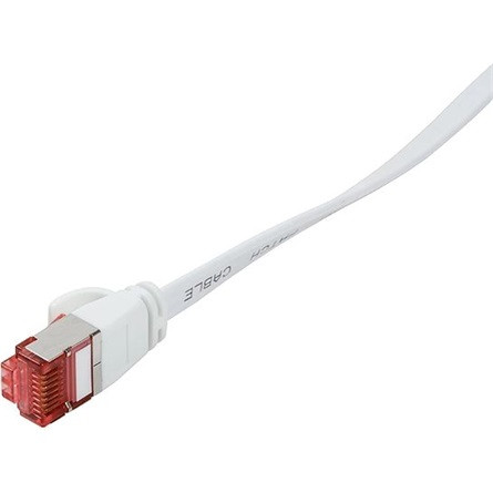 LogiLink RJ45 CAT6 FTP M/M adatkábel 10m fehér lapos