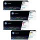 HP LaserJet 410X 3 darabos nagy kapacitású ciánkék/bíbor/sárga tonerkazetta