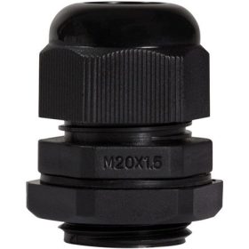 Logilink Cable Gland M20, IP68, black, set with 10 pcs.