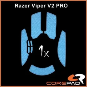   Corepad Mouse Rubber Sticker #755 - Razer Viper V2 PRO Wireless gaming Soft Grips kék