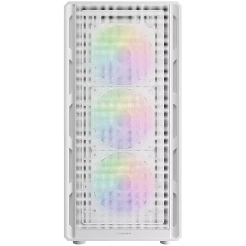 COUGAR GAMING COUGAR AIRFACE PURE RGB PC Case, Mid Tower, White