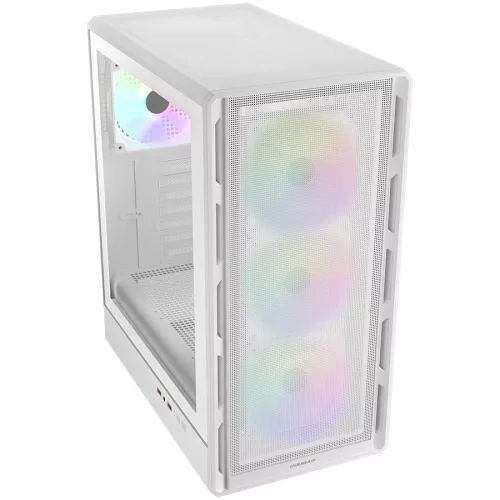 COUGAR GAMING COUGAR AIRFACE PURE RGB PC Case, Mid Tower, White