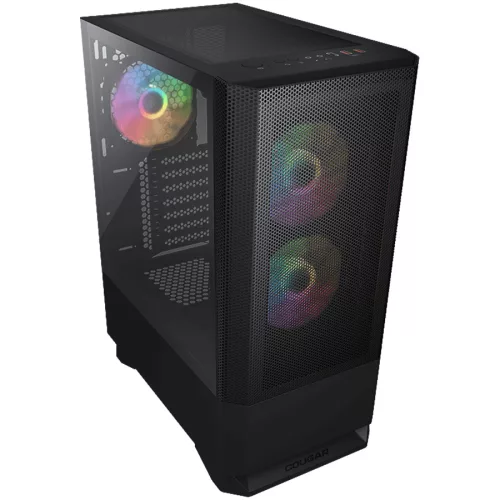 COUGAR GAMING COUGAR MX430 Mesh RGB PC Case, Mid Tower, Black