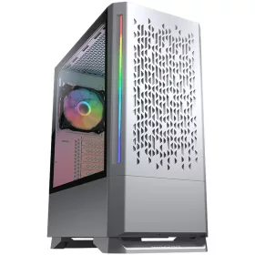 COUGAR GAMING COUGAR MX430 Air RGB PC Case, Mid Tower, White