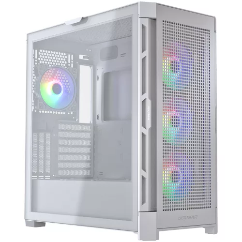 COUGAR GAMING COUGAR AIRFACE PRO RGB PC Case, Mid Tower, White