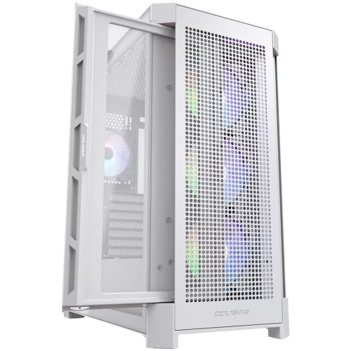 COUGAR GAMING COUGAR AIRFACE PRO RGB PC Case, Mid Tower, White