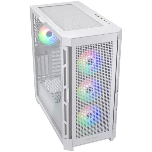 COUGAR GAMING COUGAR AIRFACE PRO RGB PC Case, Mid Tower, White