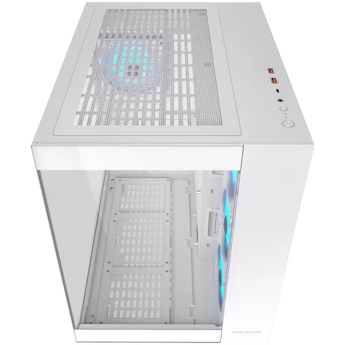COUGAR GAMING COUGAR FV150 RGB PC Case, Mid tower, White
