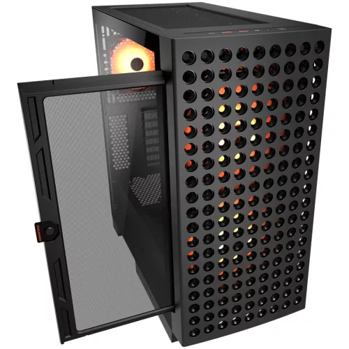 COUGAR GAMING COUGAR AIRFACE ECO RGB PC Case, Mid Tower, Black