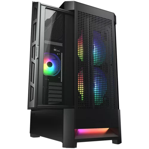COUGAR GAMING COUGAR AIRFACE RGB PC Case, Mid Tower, Black