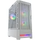 COUGAR GAMING COUGAR AIRFACE RGB PC Case, Mid Tower, White