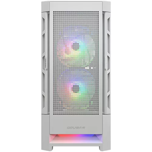 COUGAR GAMING COUGAR AIRFACE RGB PC Case, Mid Tower, White