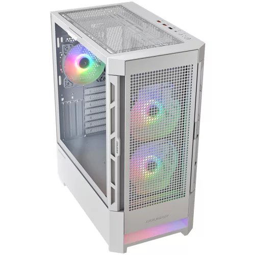 COUGAR GAMING COUGAR AIRFACE RGB PC Case, Mid Tower, White