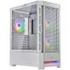 COUGAR GAMING COUGAR AIRFACE RGB PC Case, Mid Tower, White
